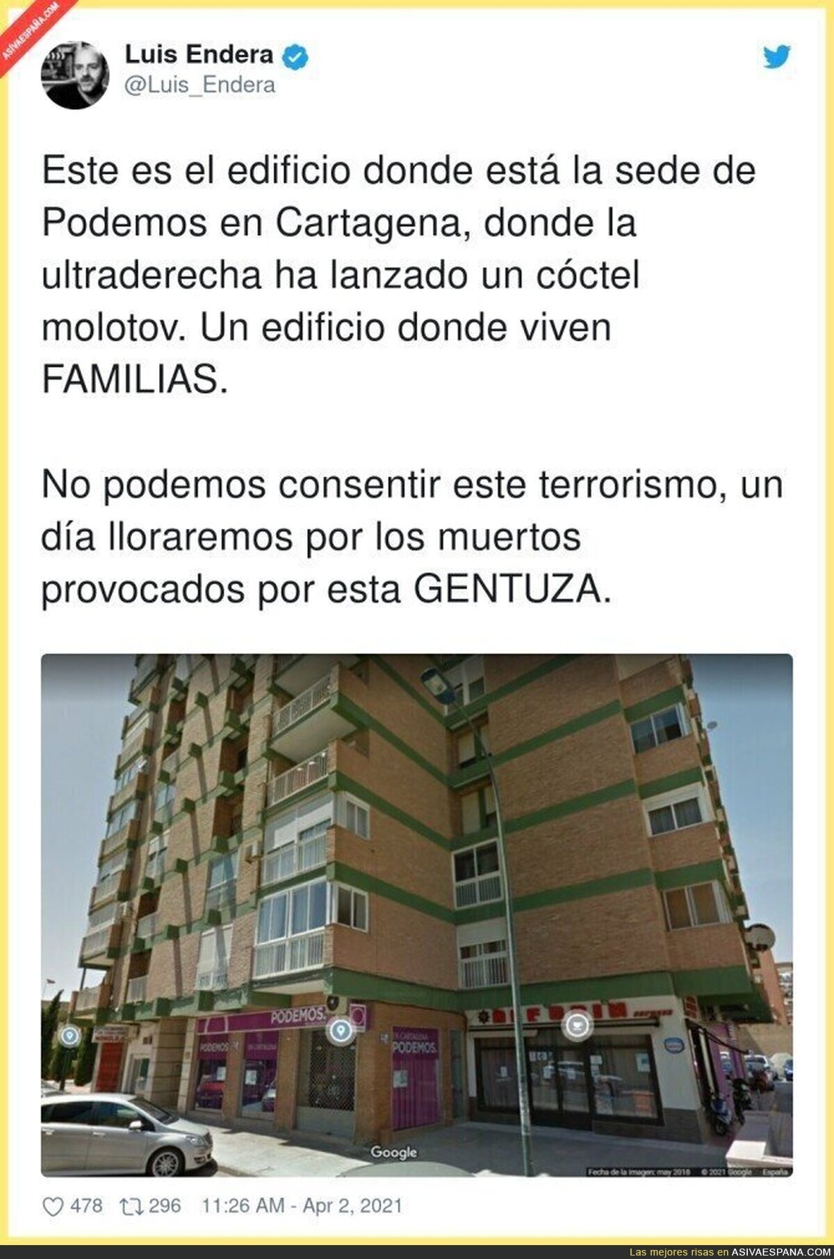 El terrorismo callejero de la ultraderecha española es muy peligroso