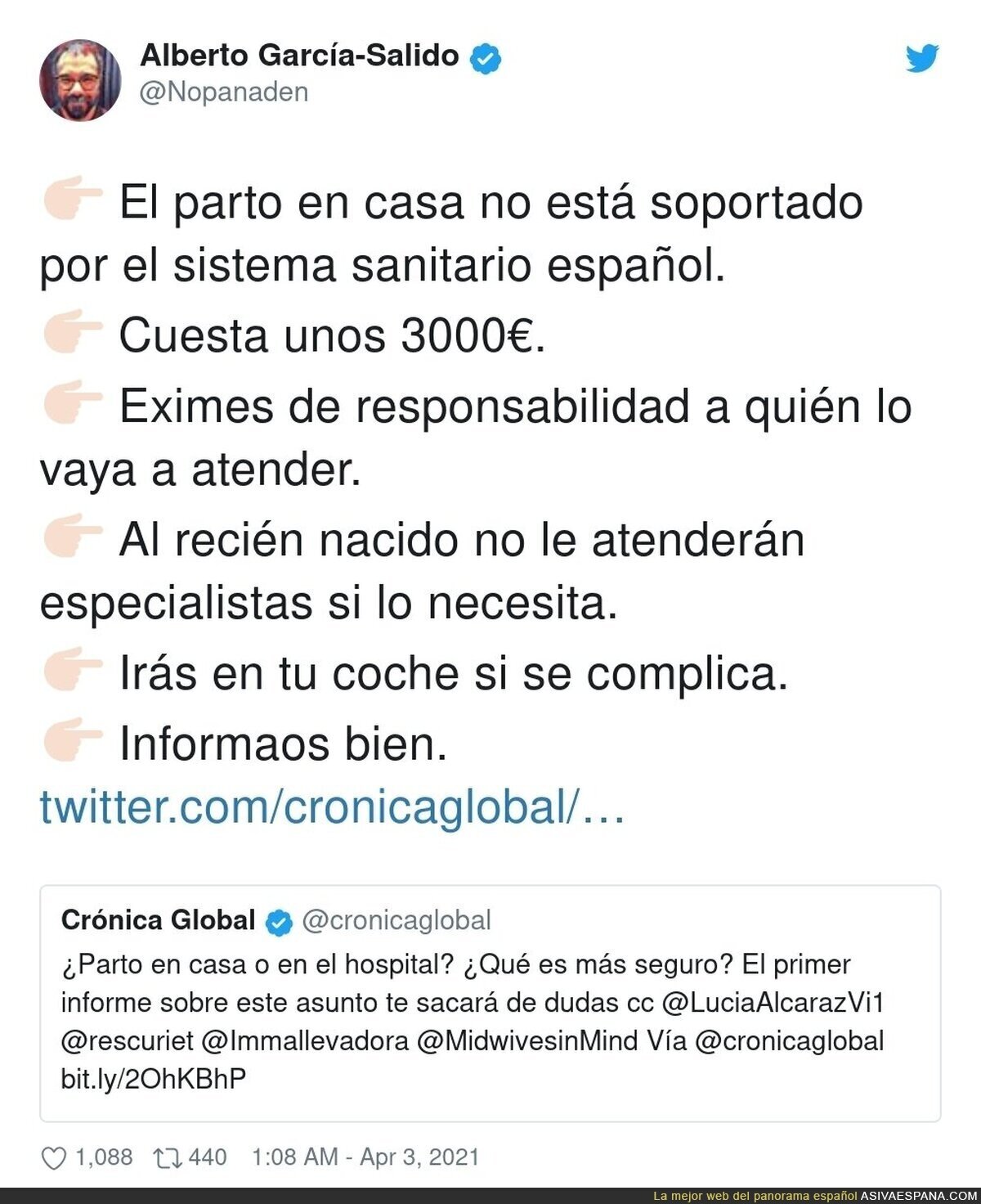 Hay que informarse sobre el parto en casa o en el hospital