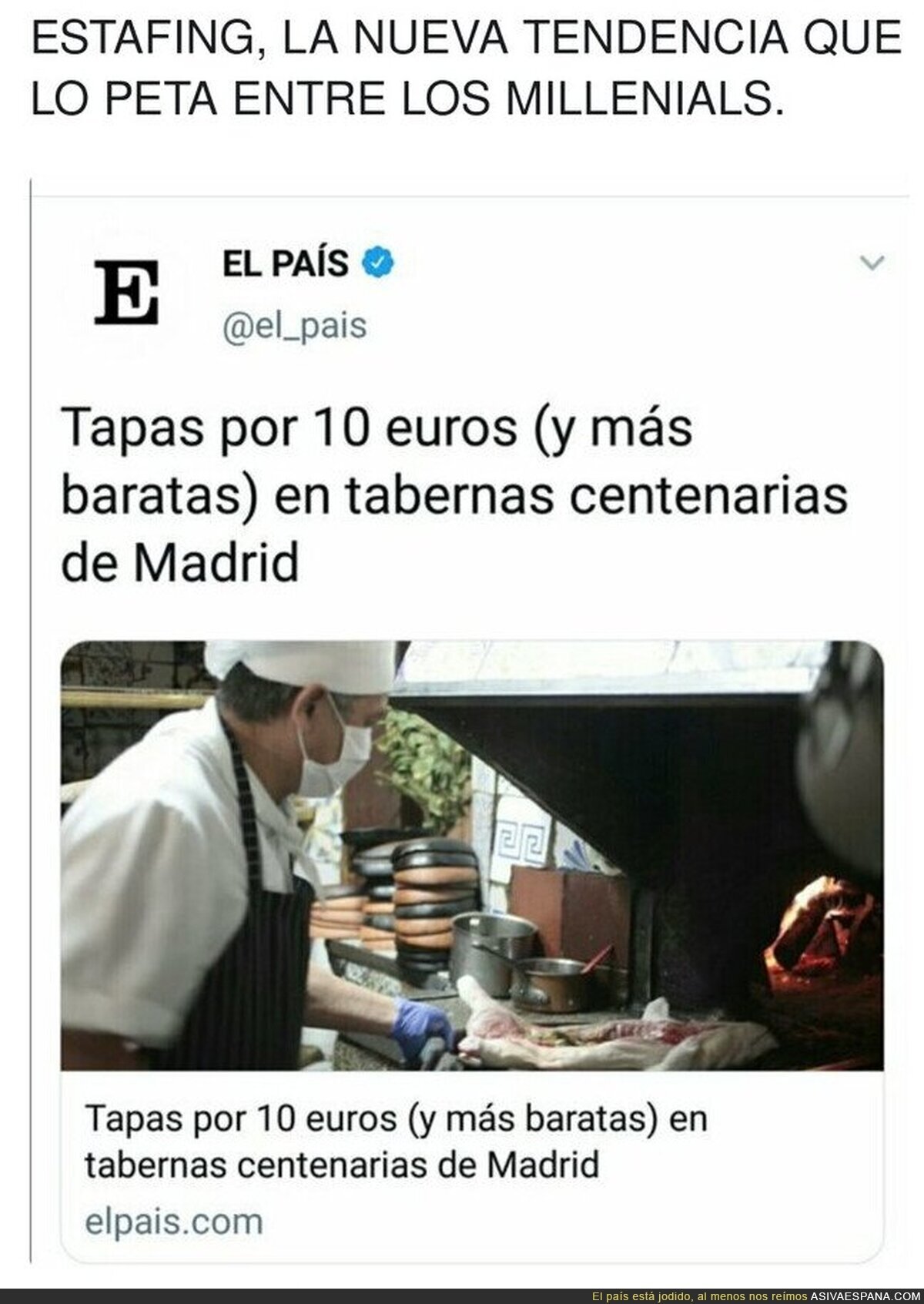 En Andalucía se están riendo sin parar leyendo el precio de las tapas