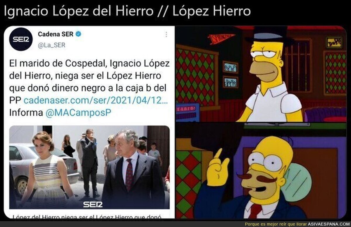 López.H, ¿Quien es López.H? Yo le llamo tipo de incógnito.