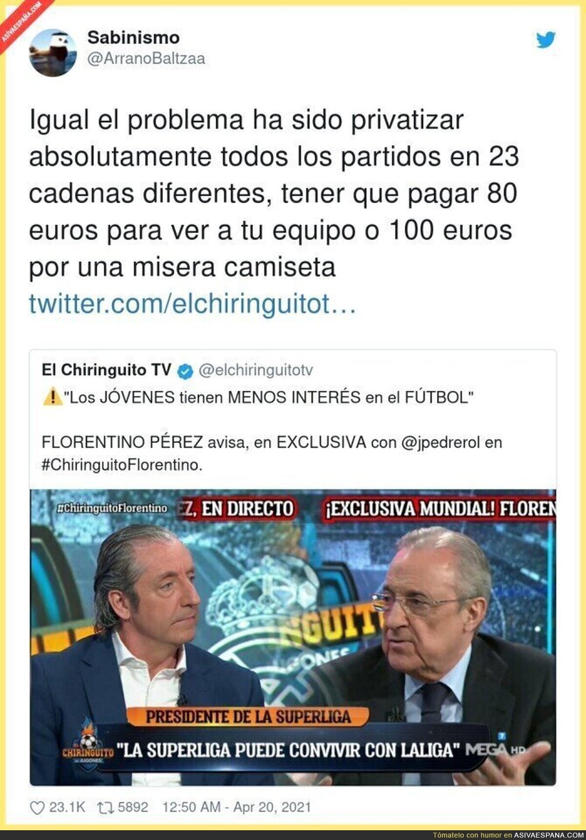 El gran problema del fútbol
