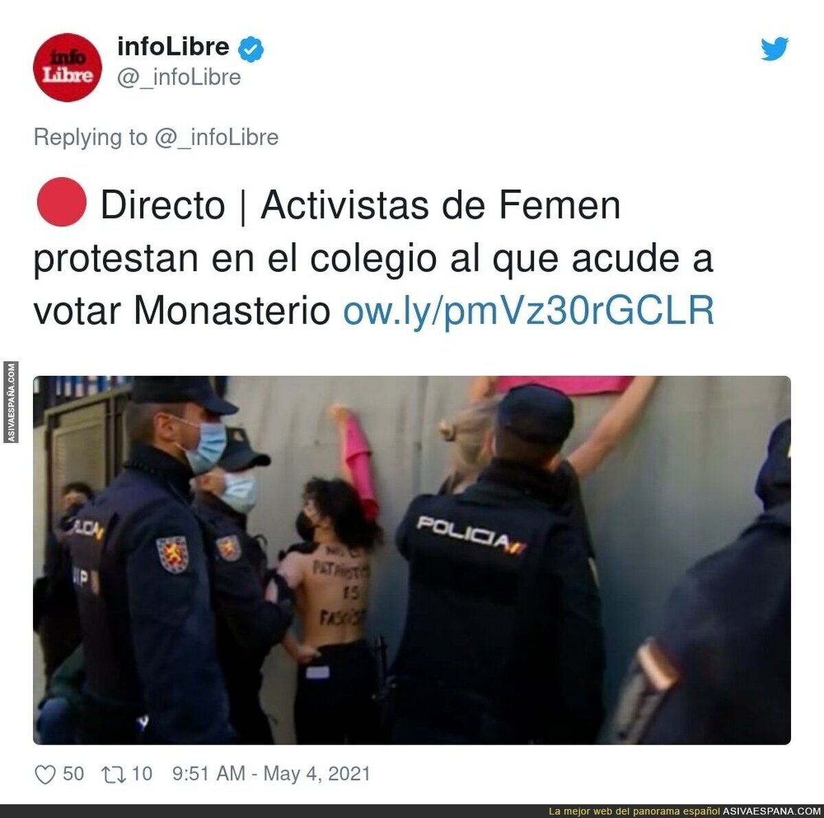 Femen no podía faltar