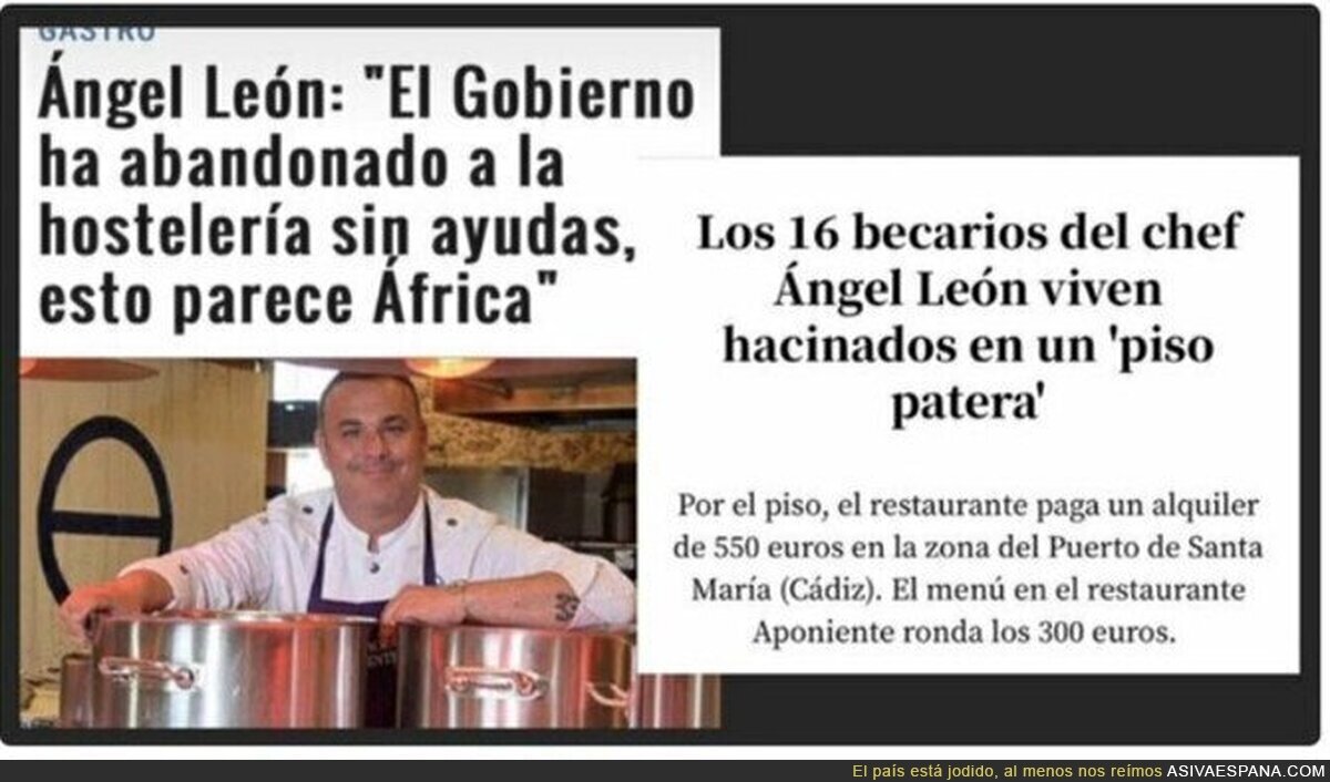Ángel León no debería hablar muy alto