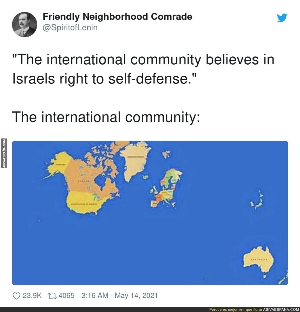 La comunidad internacional que habla por el resto del mundo