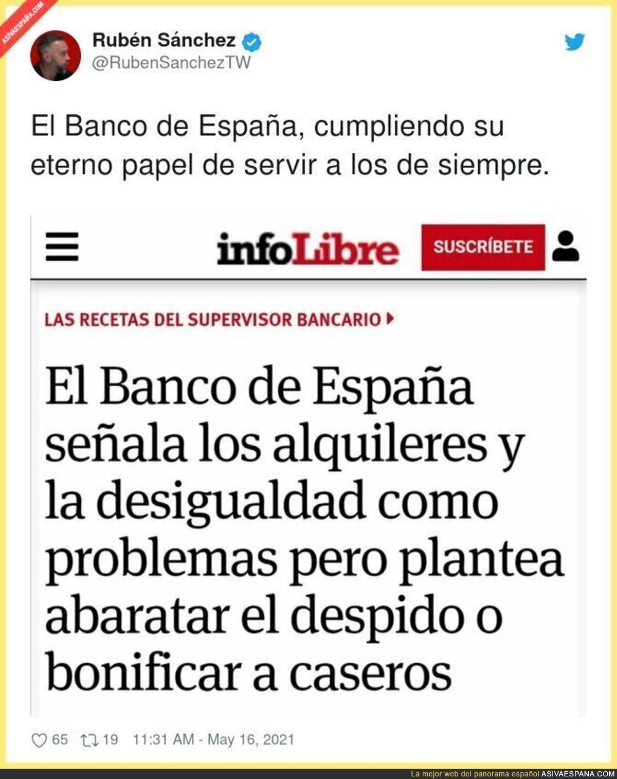 El Banco de España no soluciona nada