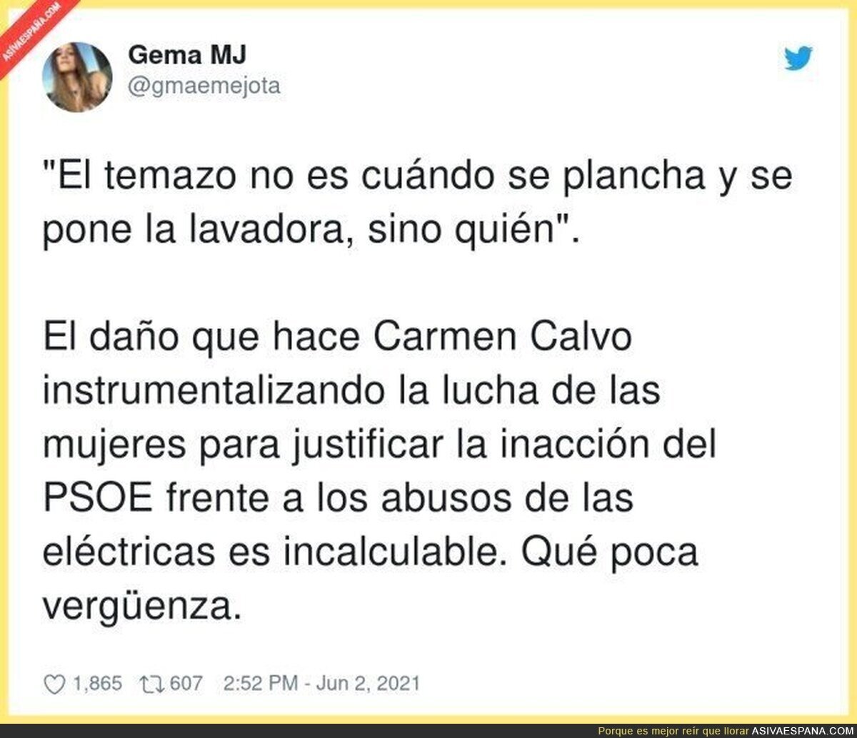 Carmen Calvo no ayuda nunca con sus declaraciones