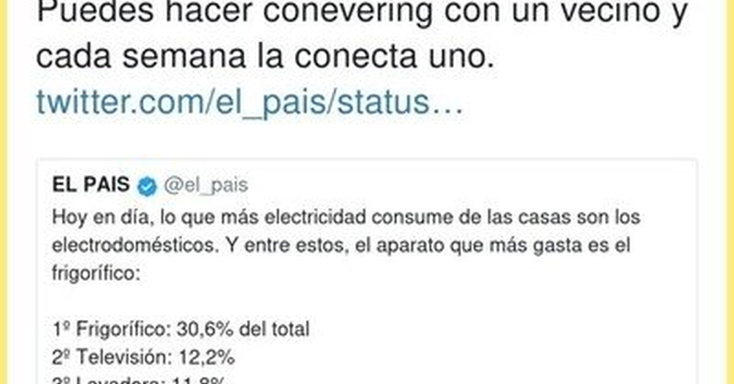Próximamente en un artículo de &#39;El País&#39; para ahorrar