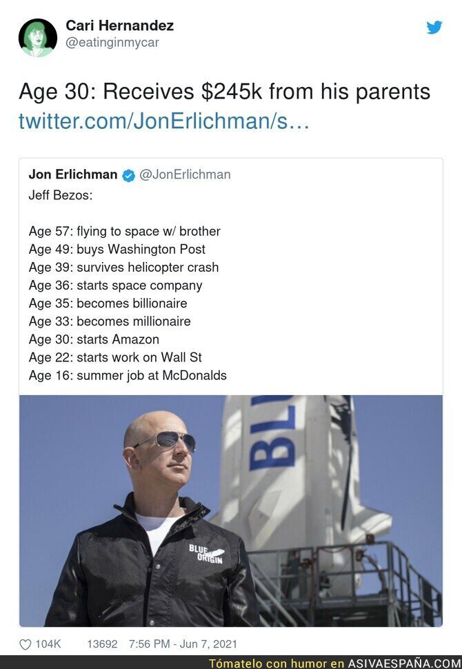 La carrera meteórica de Jeff Bezos