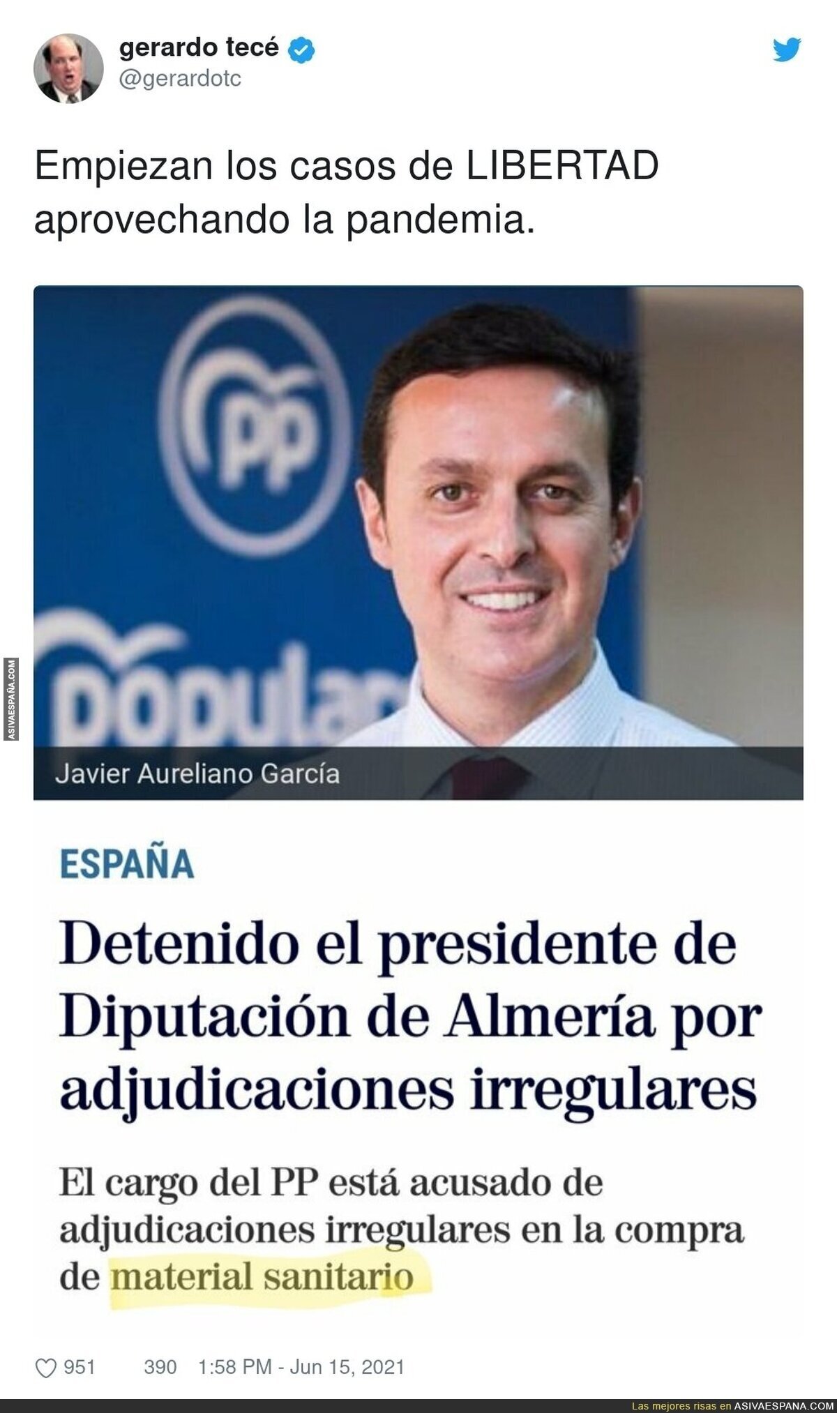 Los del PP haciendo de las suyas en plena pandemia