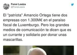 El gran patriota de Amancio Ortega