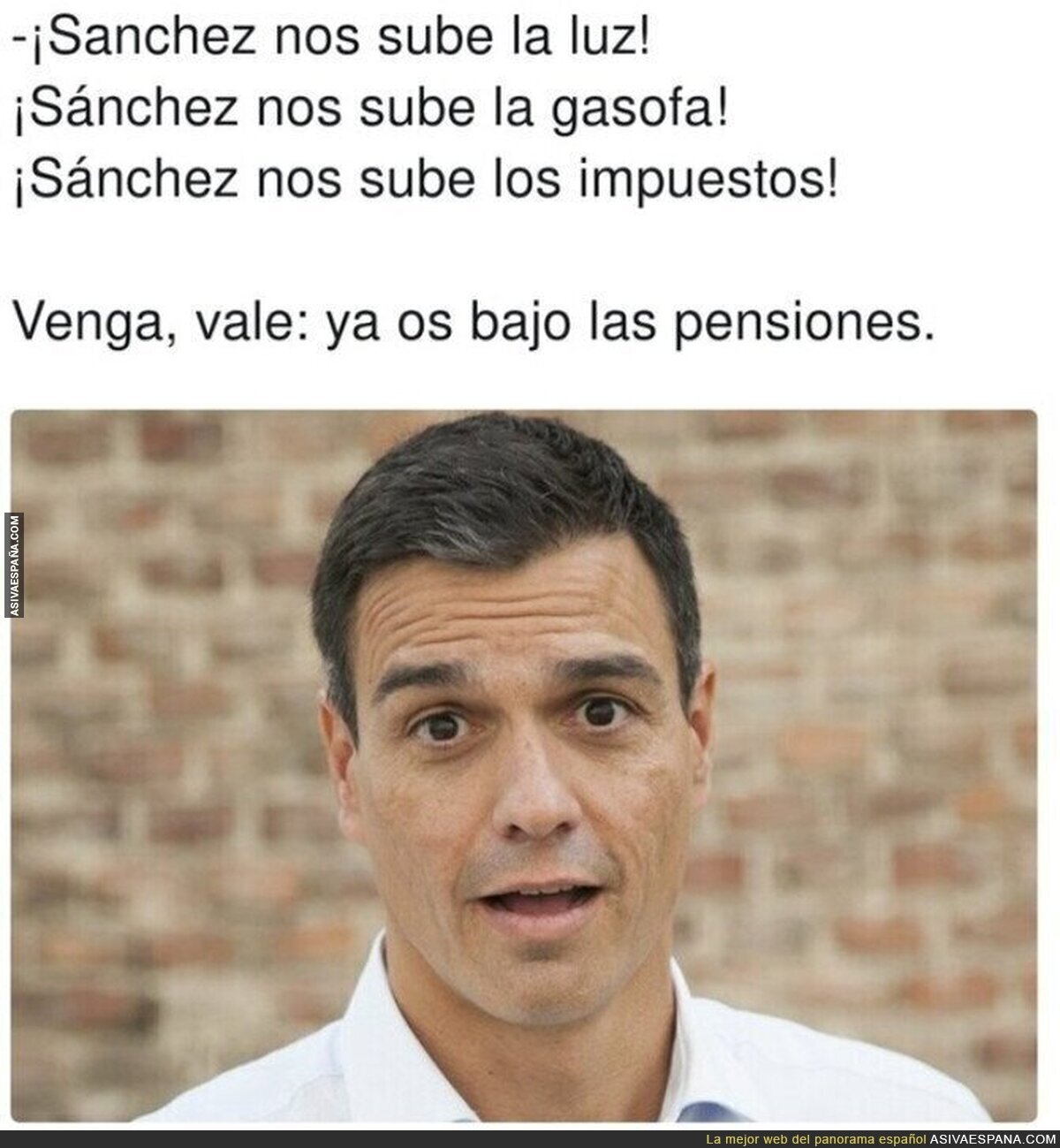 Pedro Sánchez a su ritmo