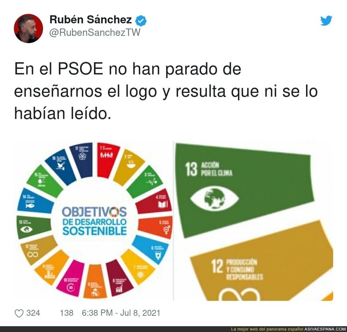 Luego Sanchez va de moderno, de ecologista responsable, va de todo y se apunta todos los tantos