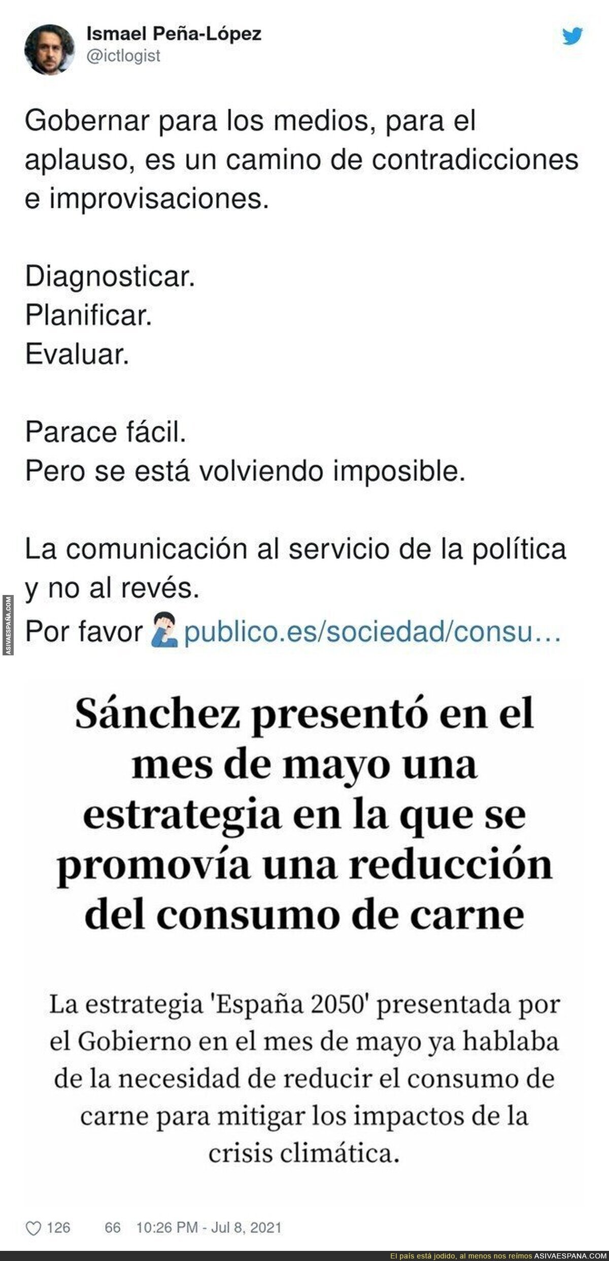 Pedro Sánchez se contradice a si mismo o no lee lo que presenta