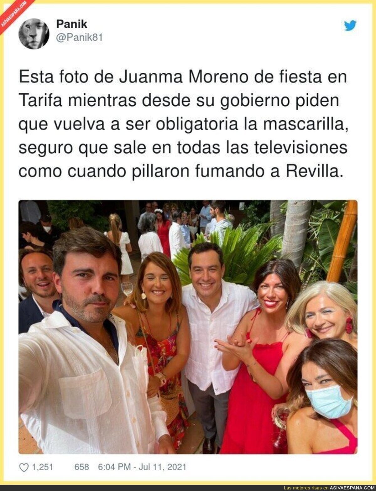 La poca vergüenza de Juanma Moreno...