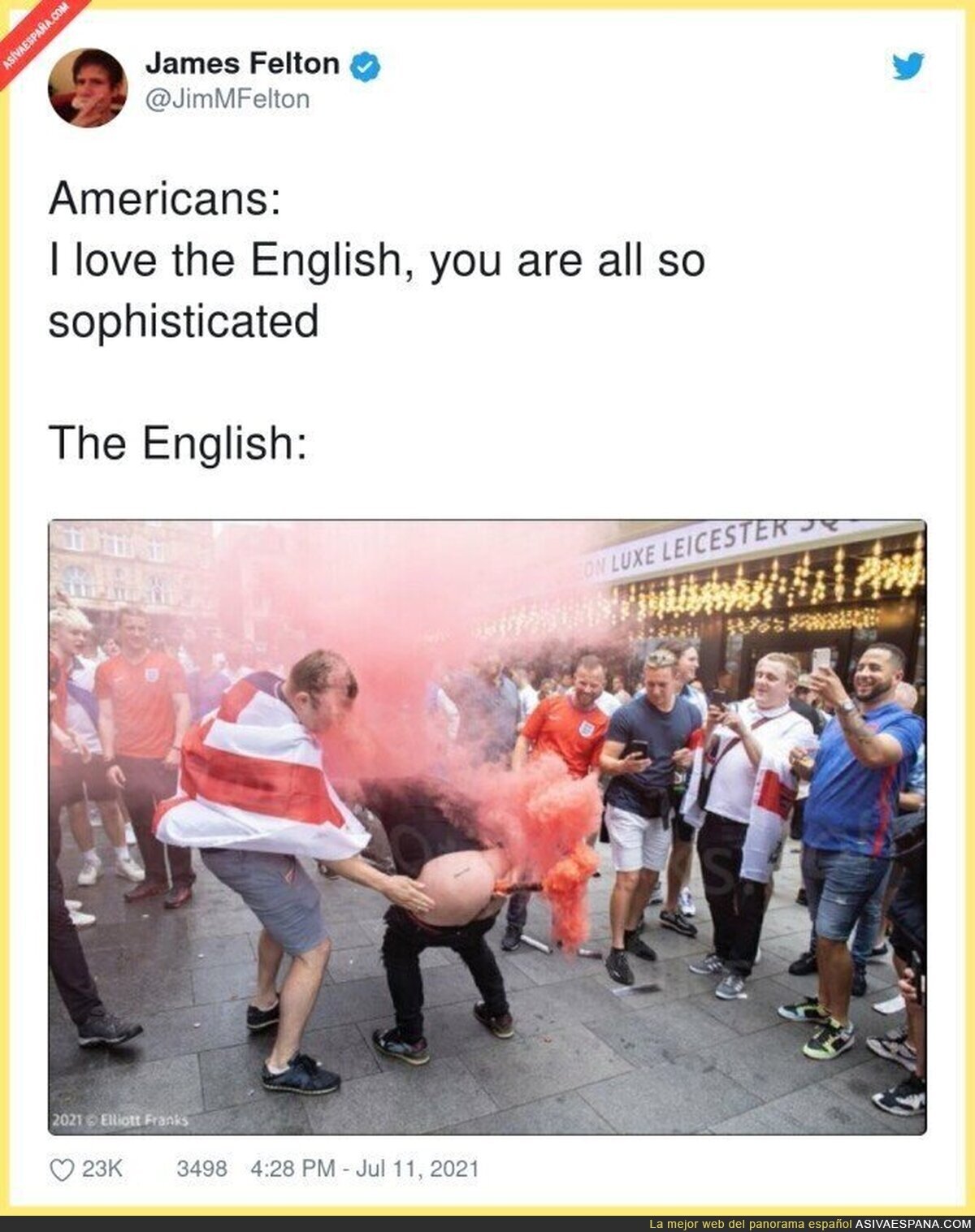 Así son los ingleses...