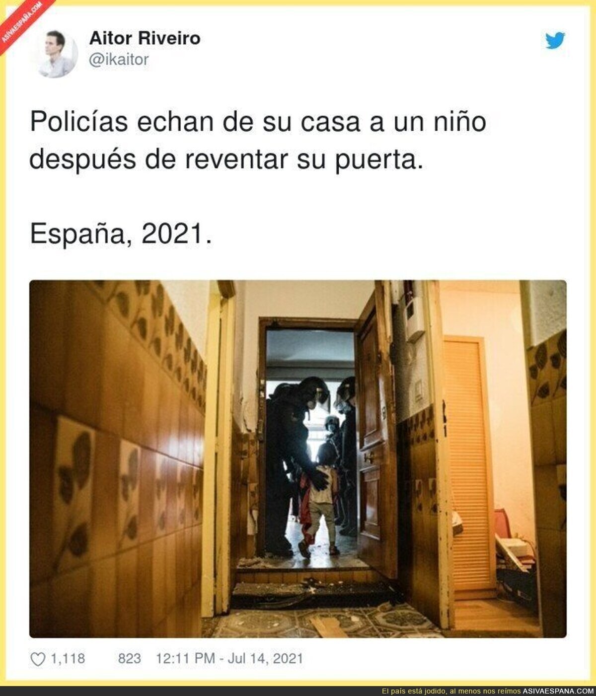 Que triste ver imágenes así en España...