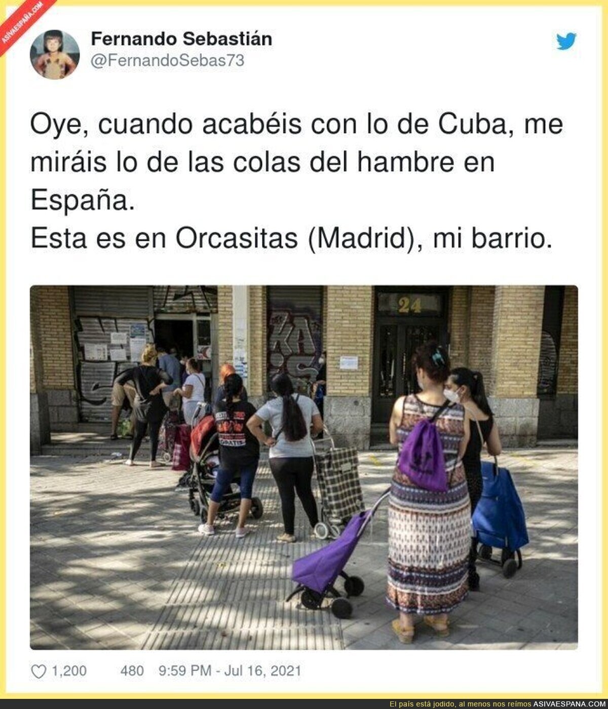 Todos centrados en Cuba y en España no estamos para dar lecciones...