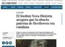 Su abuela era catalana y Beethoven compuso "contra la dominación española"
