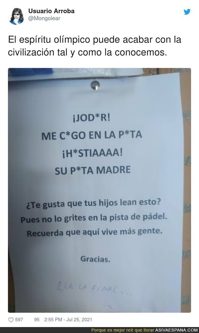 El padel está rompiendo la convivencia de la gente