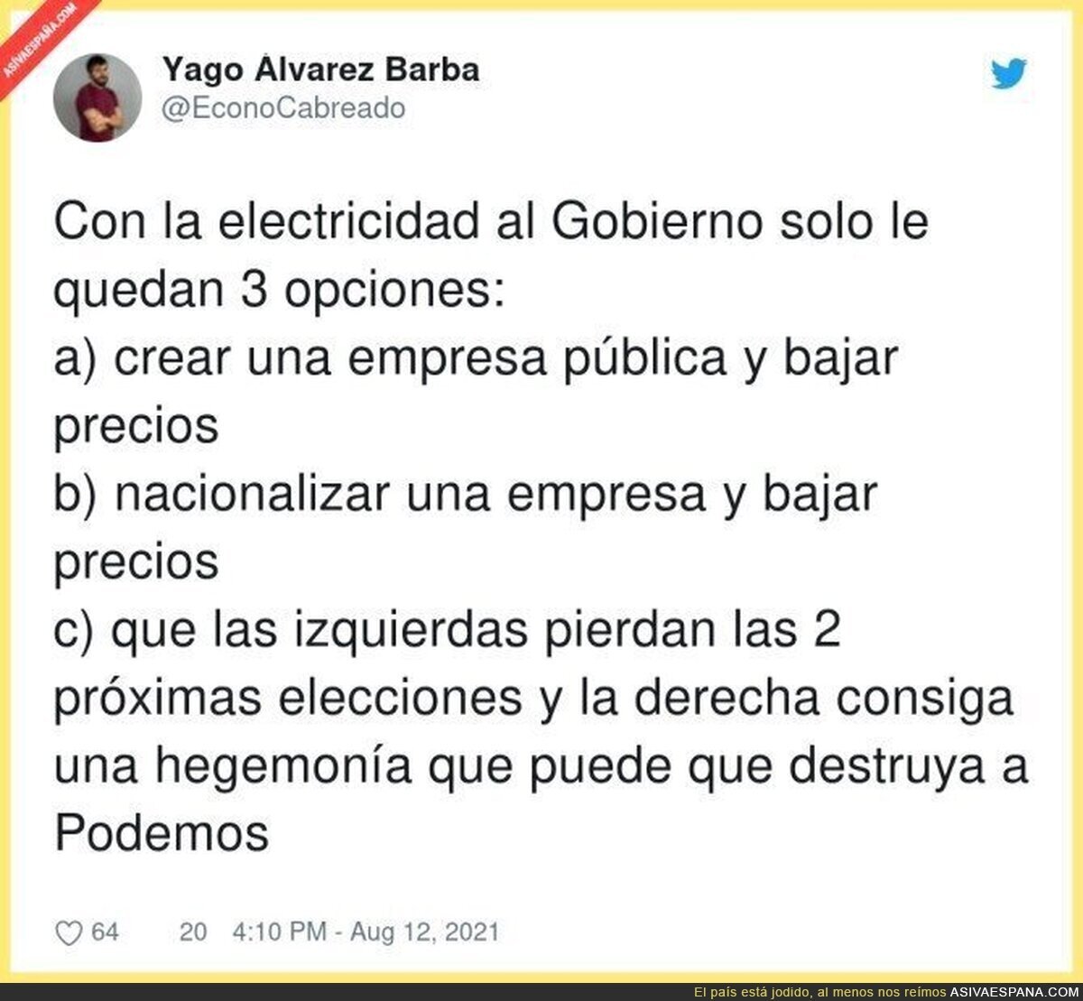 Las opciones que hay en la electricidad en España