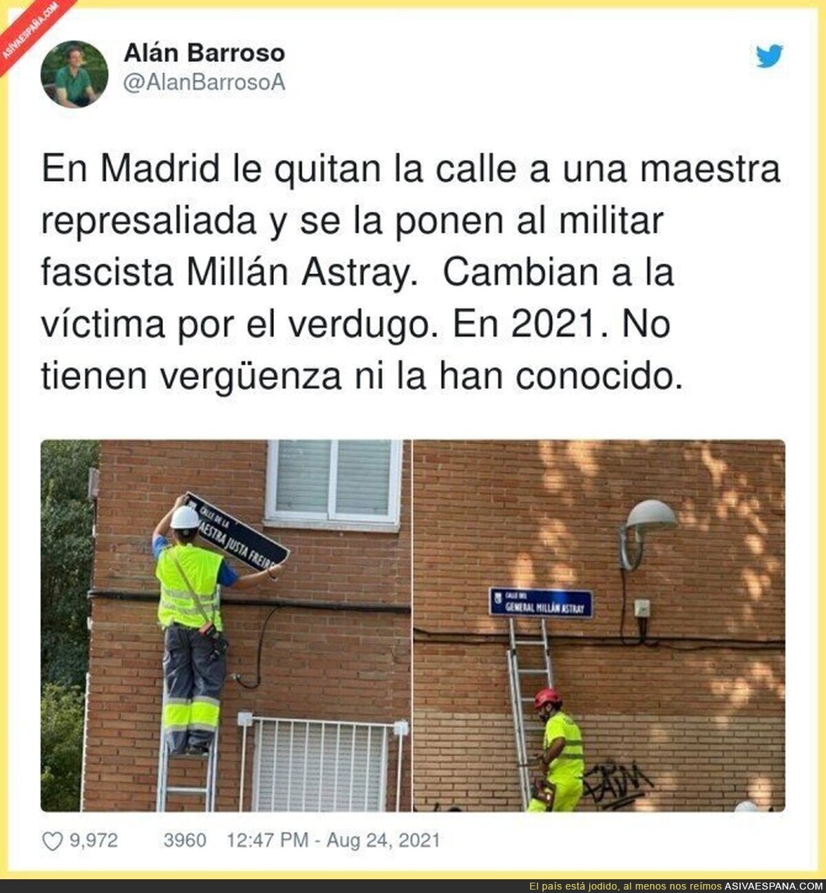 Vergüenza absoluta lo que ha pasado en Madrid...