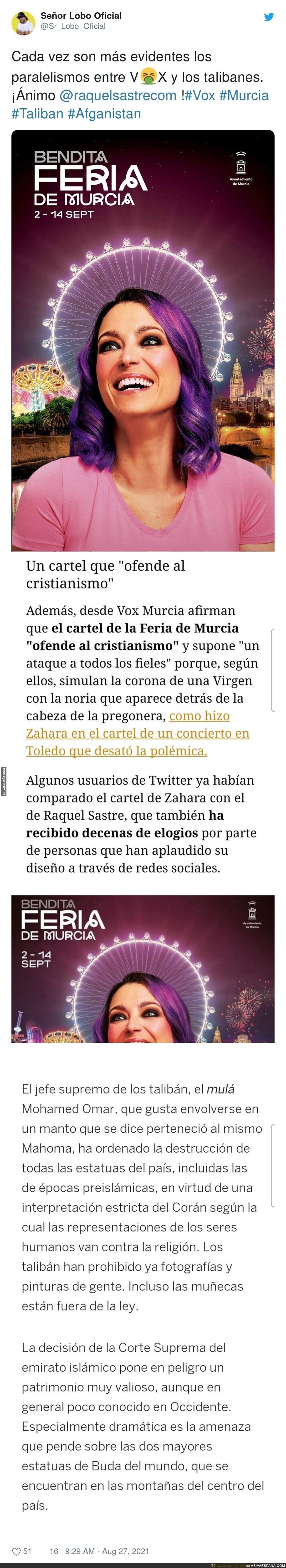 El cartel de la Feria de Murcia "que ofende al cristianismo"