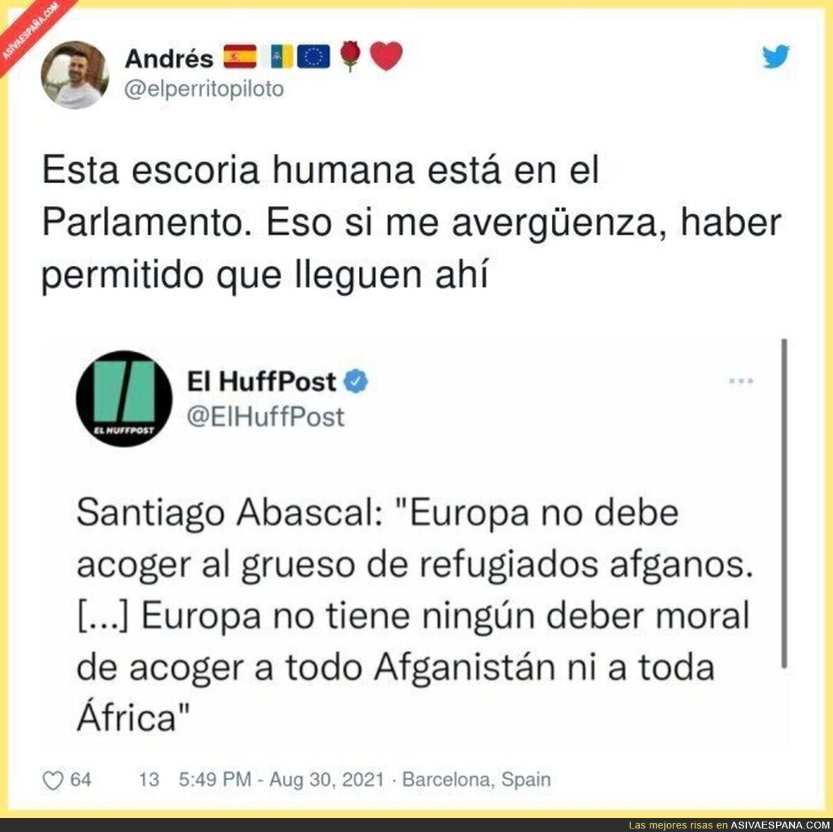 Santiago Abascal no tiene corazón por nadie