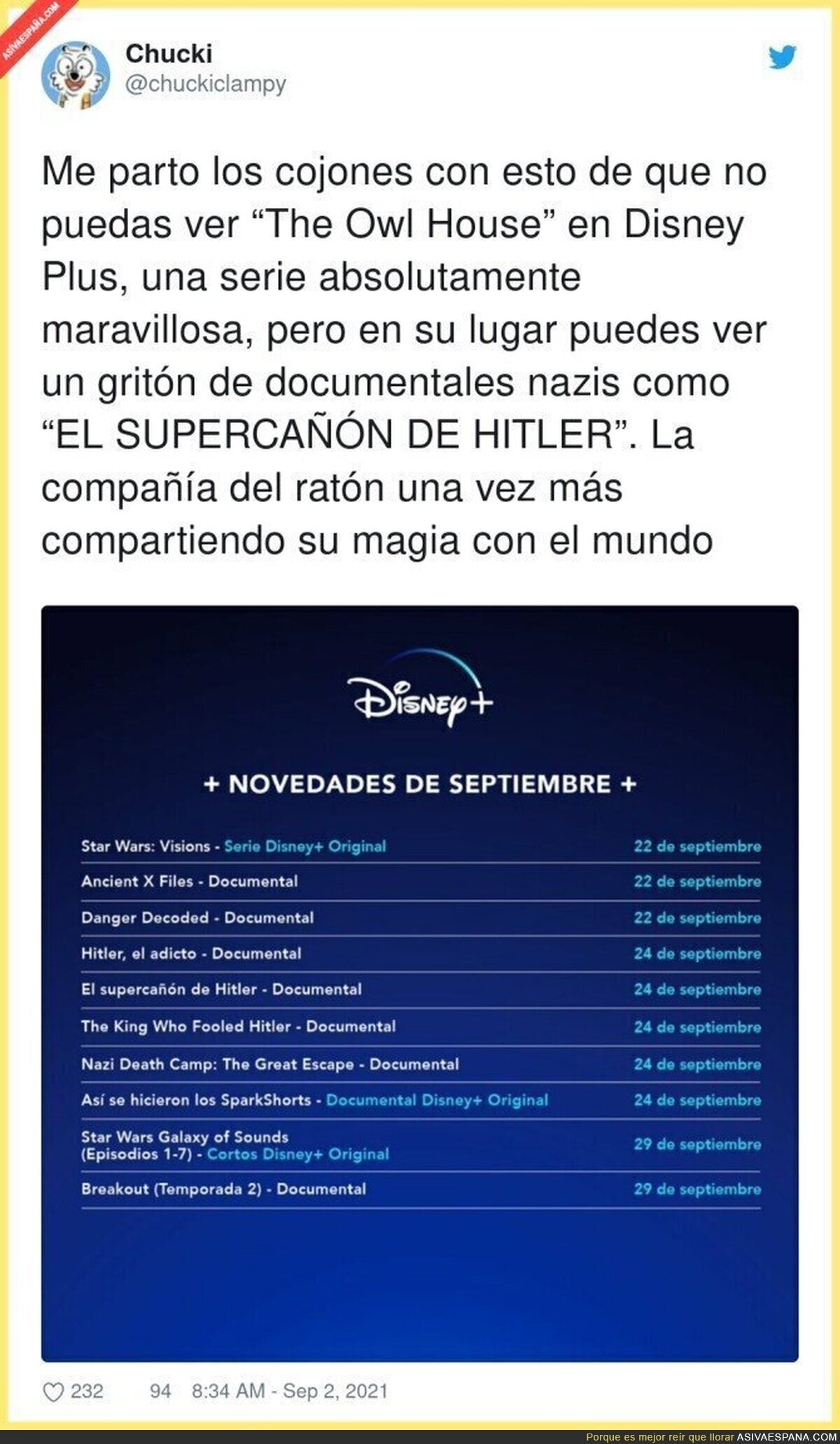 Gracias por tanto Disney+