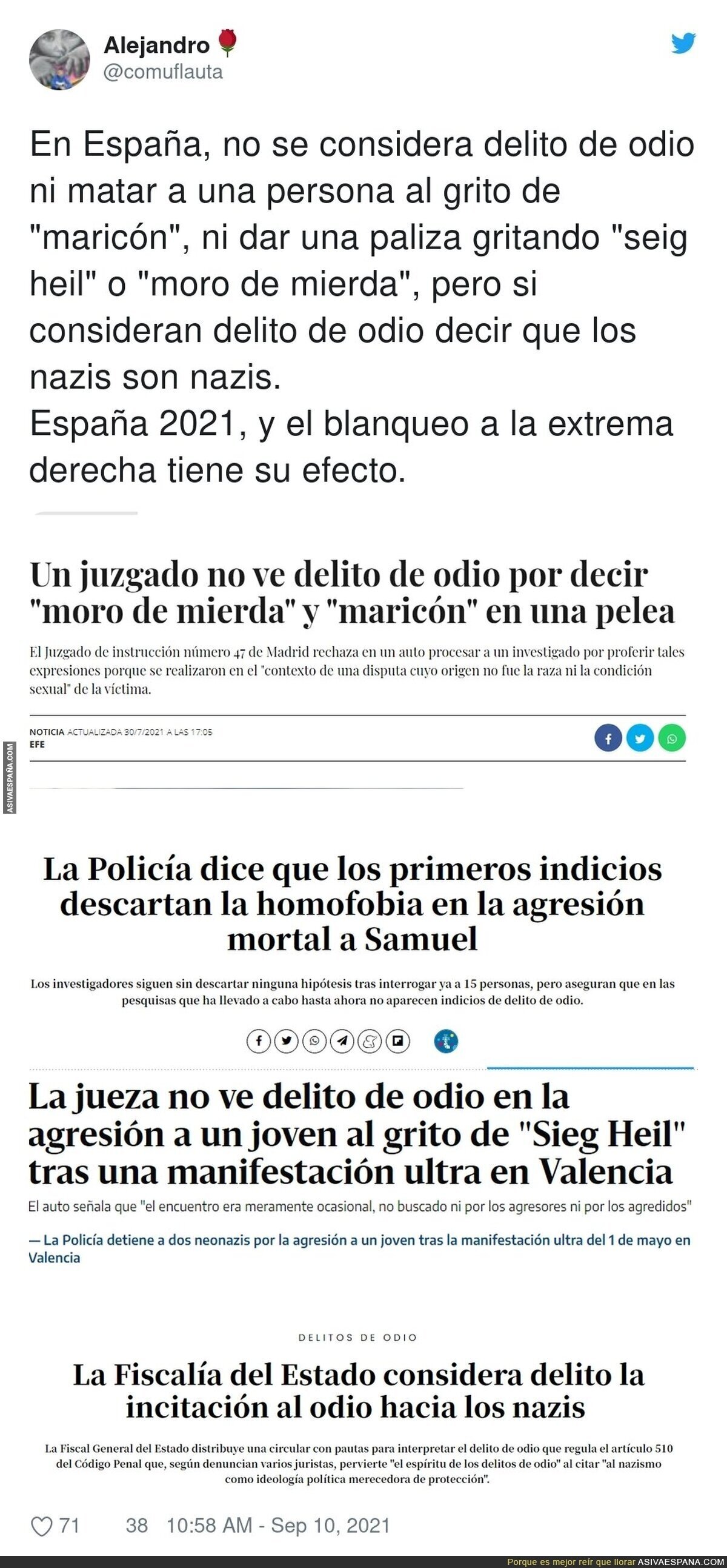 Las diferencias que hay en España