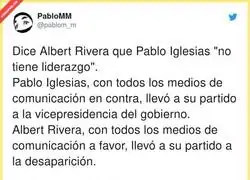 Diferencias claras entre Pablo Iglesias y Albert Rivera