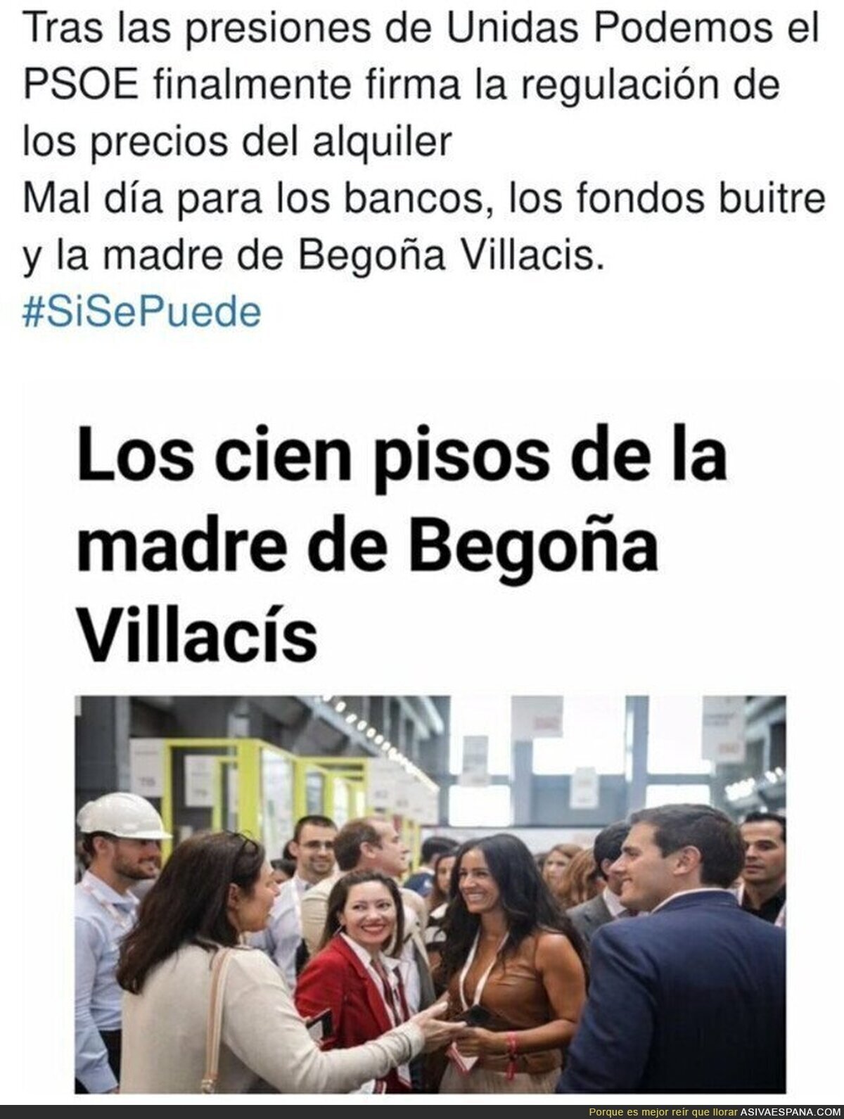 Con razón a Begoña Villacís no le gusta Podemos