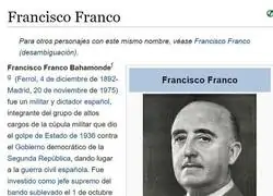El detalle de la Wikipedia de Franco que está haciendo reír a mucha gente