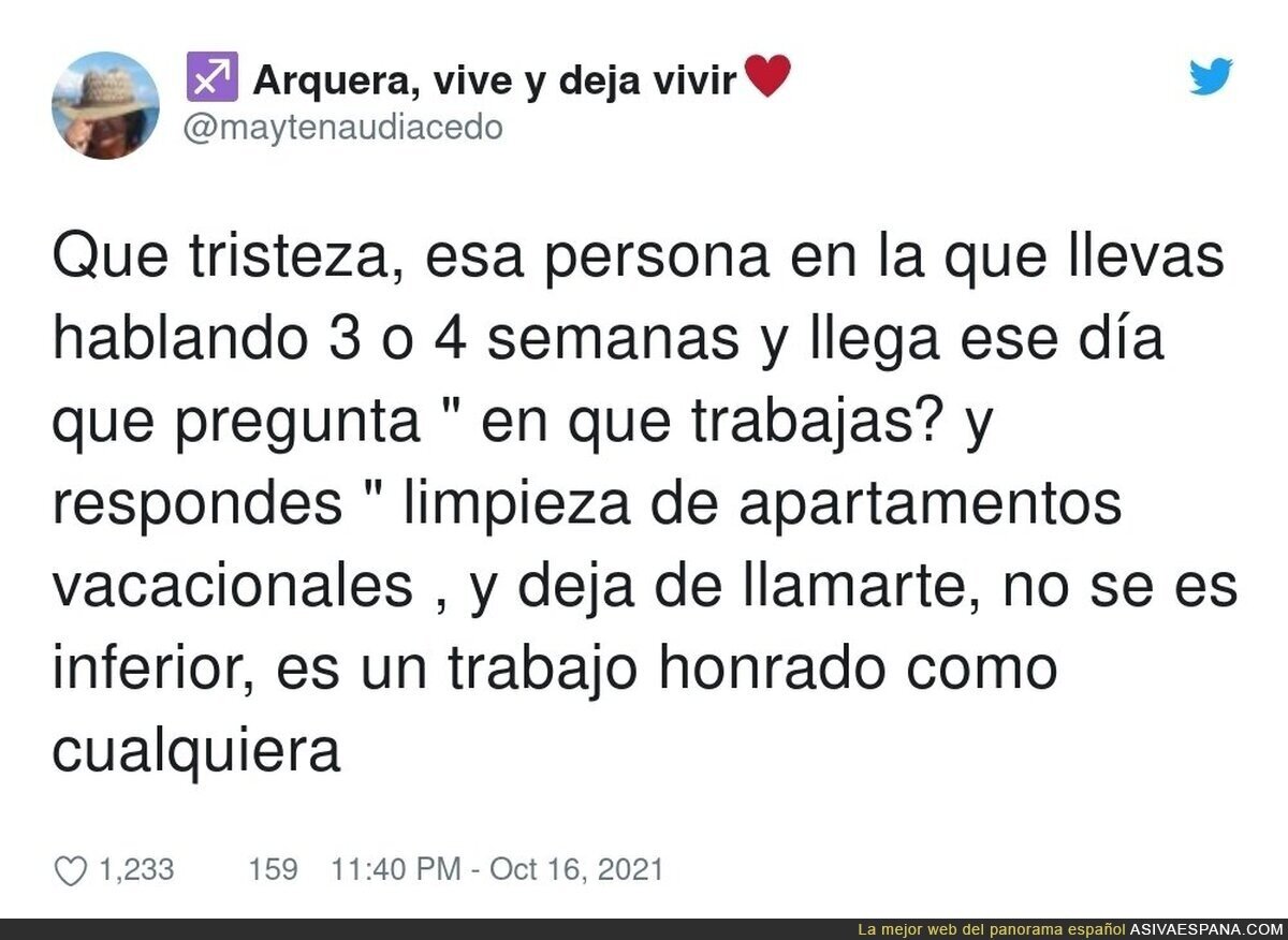 Es lamentable la gente así