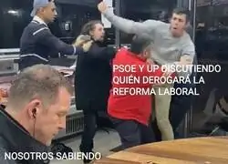 La pelea de UP y PSOE
