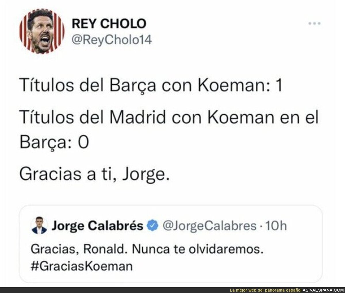 Madridistas riéndose del Barça, por favor...