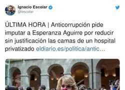 Empieza a funcionar la justicia contra Esperanza Aguirre