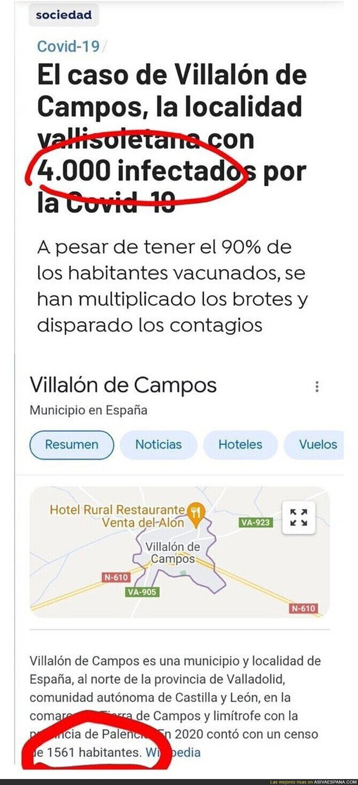 A Antena 3 se le ha ido de las manos con esta noticia sobre coronavirus en este pueblo de Valladolid