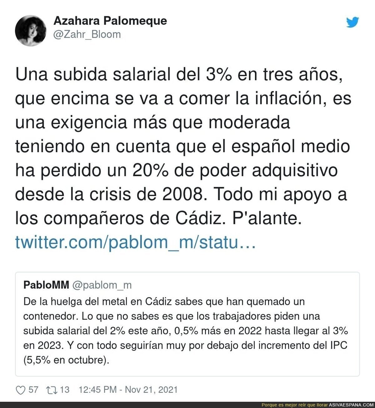 Verdades como puños sobre el salario