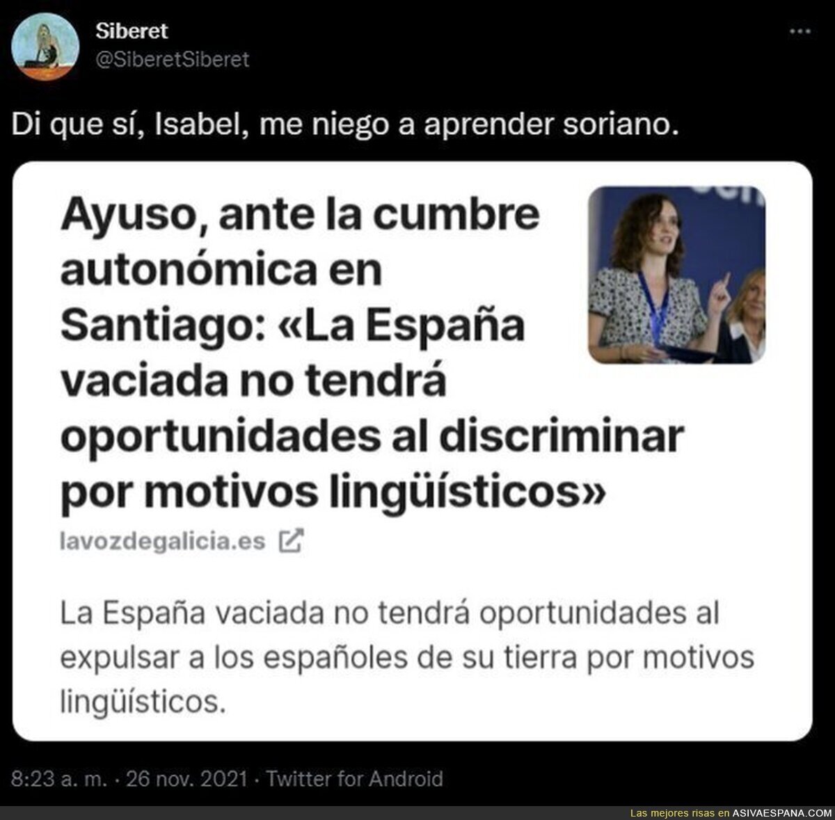 La España vaciada e Isabel Díaz Ayuso