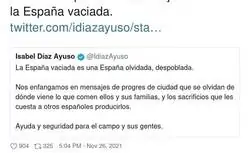 La España vaciada de Isabel  Díaz Ayuso