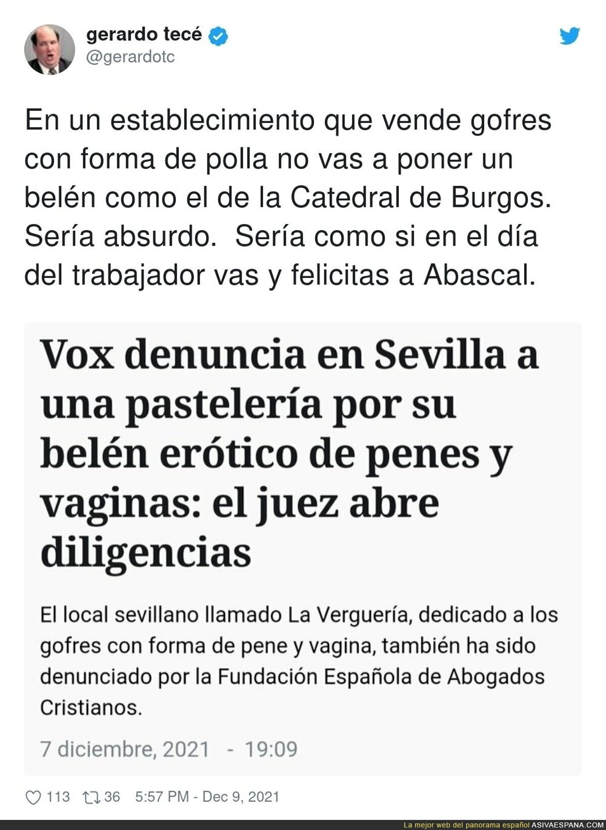 Luego que nos digan que la Justicia está colapsada y es normal con VOX denunciando este tipo de absurdeces