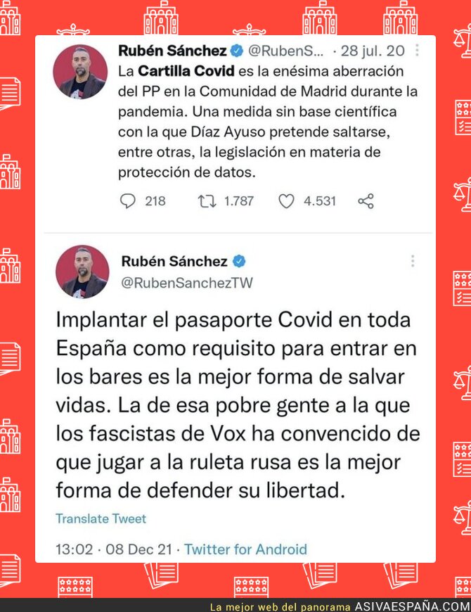 El doble rasero de Rubén Sánchez (FACUA)