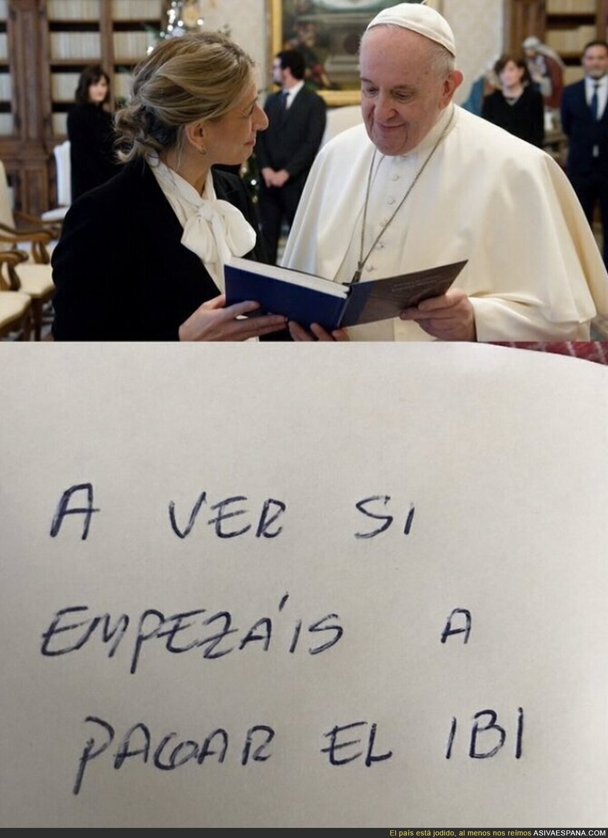 Mensaje importante para el Papa Francisco
