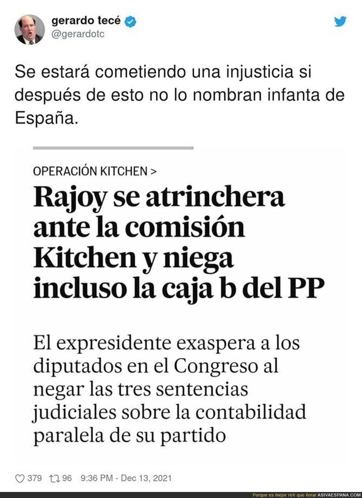 Rajoy niega todo hasta lo que está probado