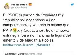 PSOE se pone de nuevo contra la investigaci&oacute;n del Rey fugado