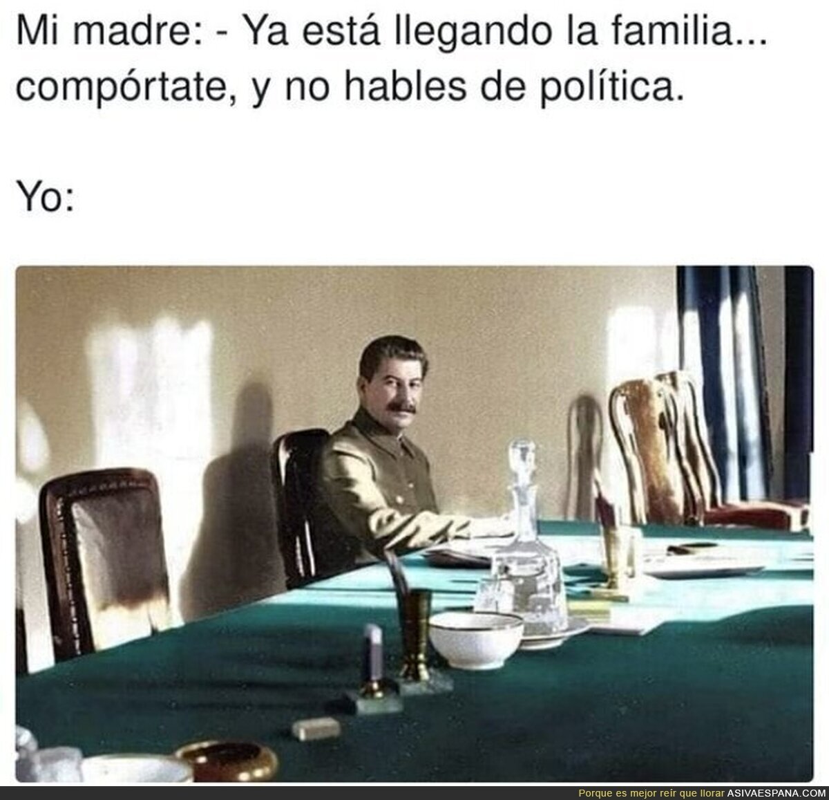 Una cena muy animada