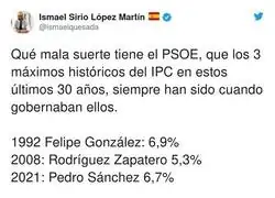 La mala suerte del PSOE