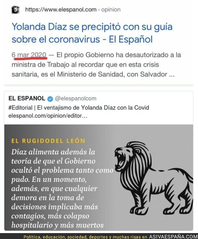 El ridículo espantoso de 'El Español' con Yolanda Díaz