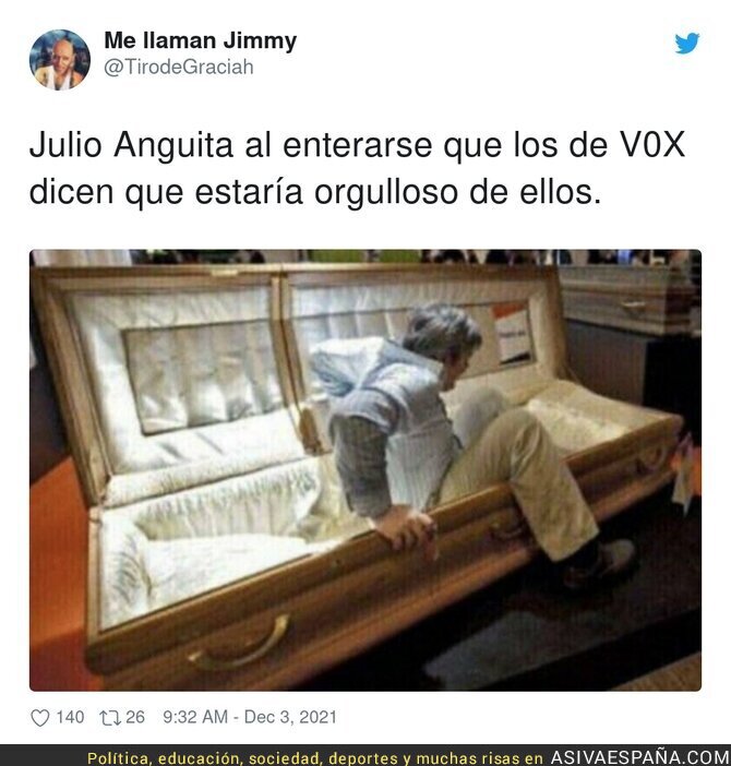 Julio Anguita no puede dejarse ofender así