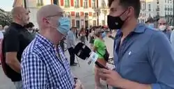 La brutal respuesta de este ciudadano a un periodista de ultraderecha por las residencias de ancianos y Pablo Iglesias